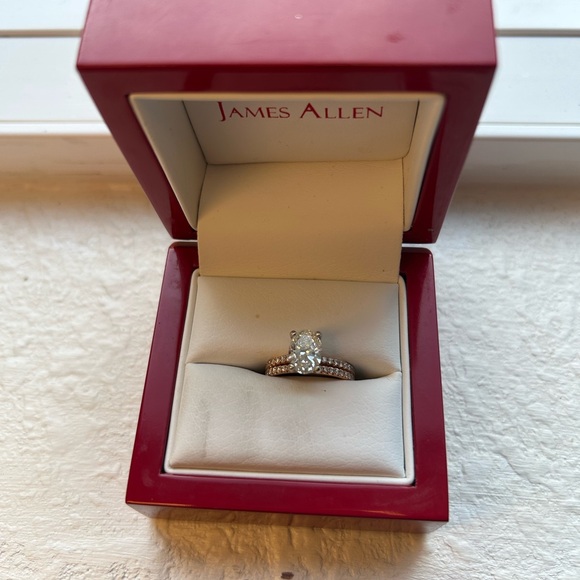 Rose Gold bridal set by James Allen - Picture 4 of 4